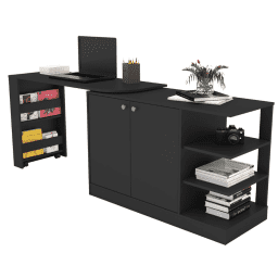 Escritorio Giratorio C/ Armario Delfos Negro