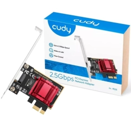 Adaptador Cudy PCI-E Rj45 de 2,5 Gbps