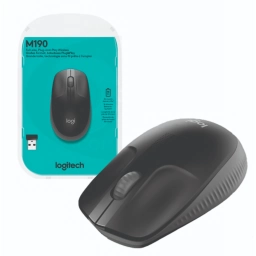 Mouse Logitech M190 inalmbrico negro