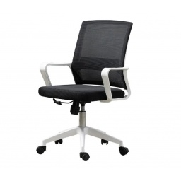 Silla de oficina Ryan negro y blanco