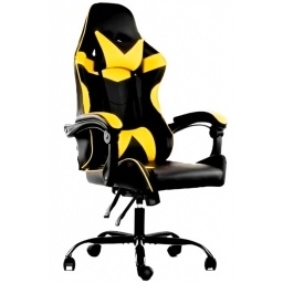 Silla Gamer Lumax ROM negro/amarillo